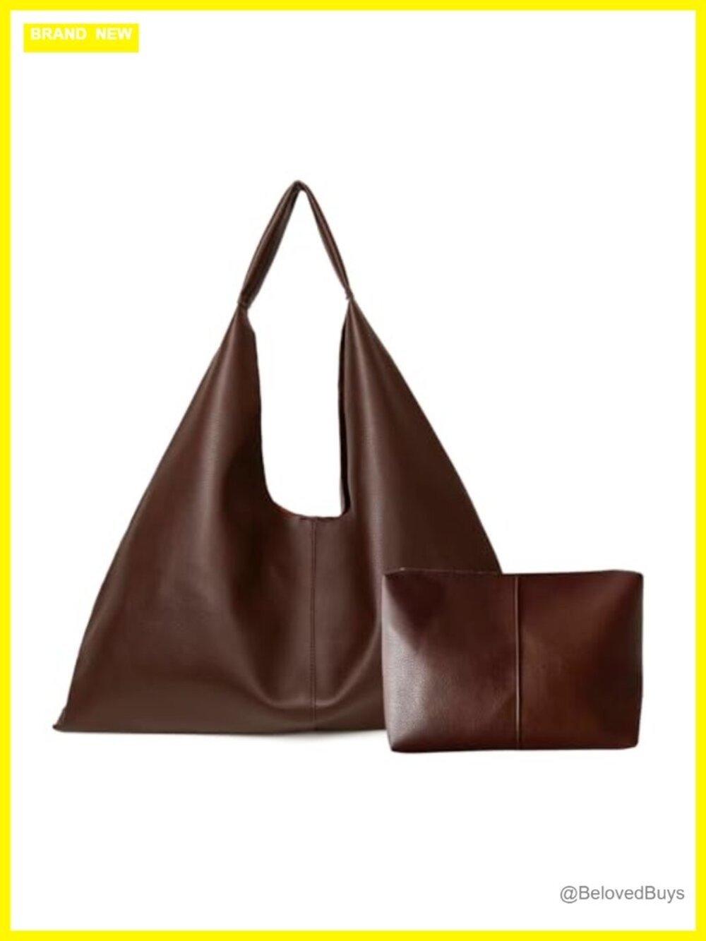 Vegan Leather Oversized Tote Bag for Women Work